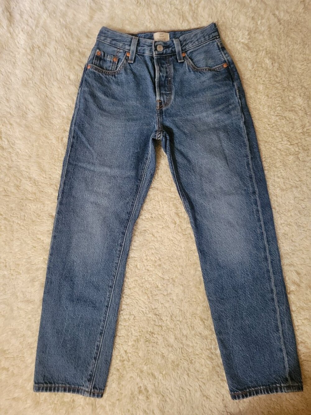 Levi's Lightweight 501 Cropped Jeans | Cotton Lyocell | Size 23 | 24" Inseam